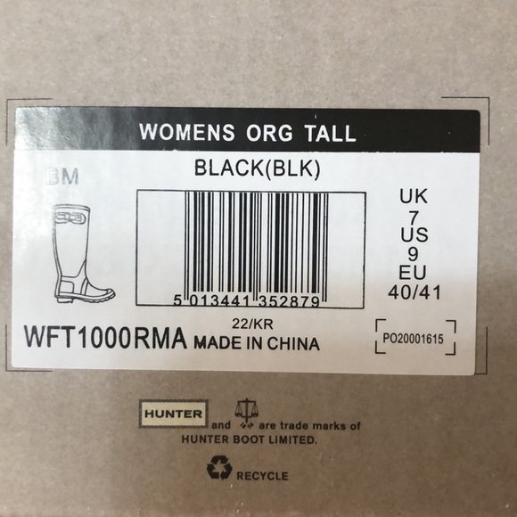 Hunter rain boots size 9 with original box and wrapping - Picture 7 of 12